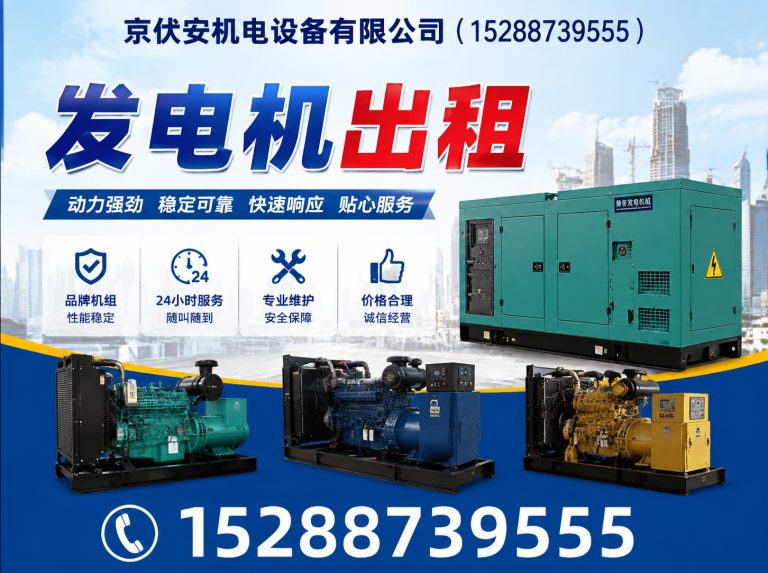 青岛发电车出租展示图