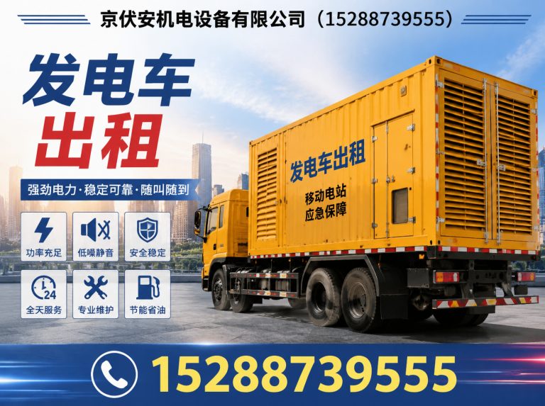 青岛应急发电机出租展示图